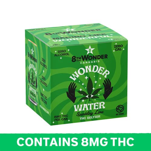 8th Wonder Th Wonder Wonder Water Lime Seltzer 10mg Delta 9 4pk Can