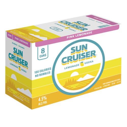 Sun Cruiser Vodka + Pink Lemonade 8pk-96oz