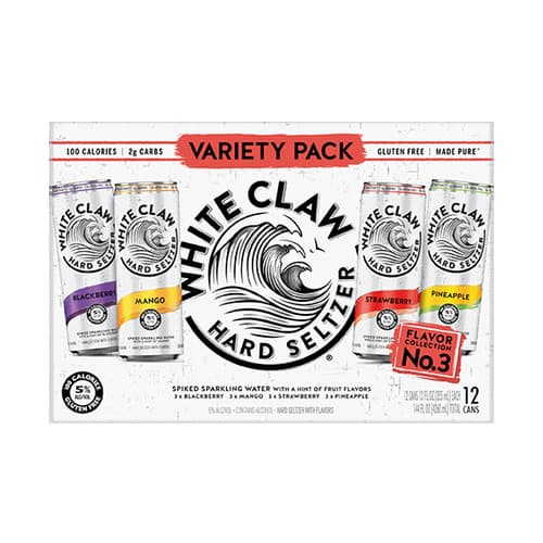 White Claw Hard Seltzer Variety #3 • 12pk Can