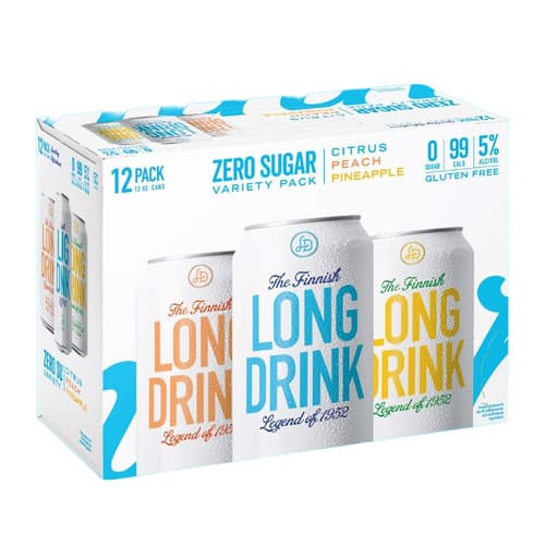 Long Drink Cocktail • Zero Sugar Variety Pack 12pk